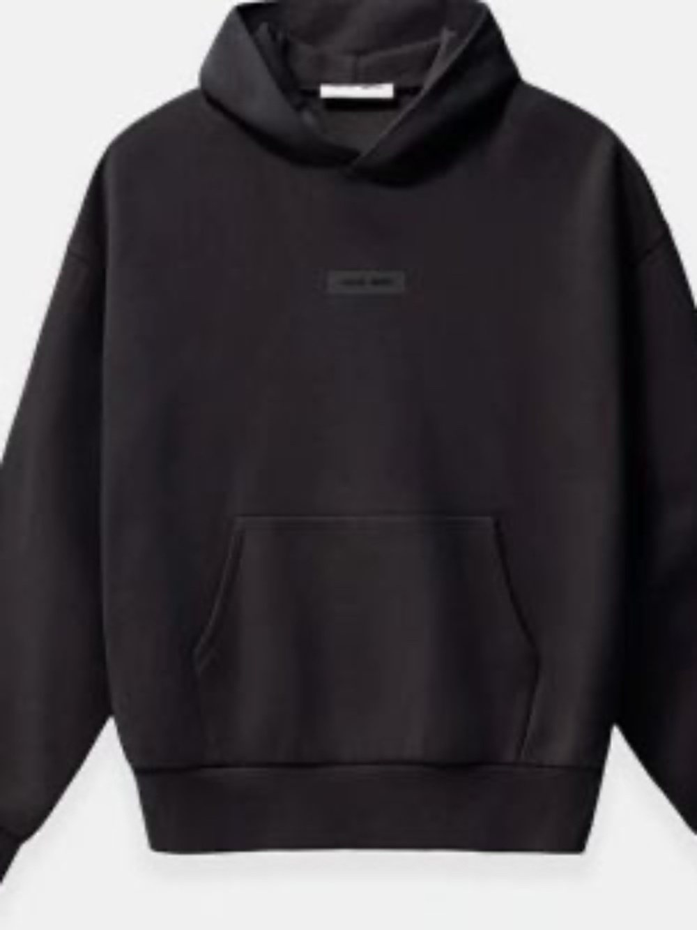 Jet Black Classic Fleece Hoodie